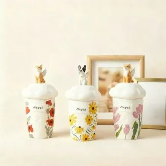 Everlasting Image: Personalized Photo Pet Memorial Urn | Custom Ceramic Keepsake Jar